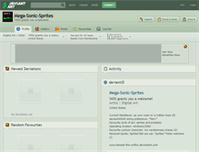 Tablet Screenshot of mega-sonic-sprites.deviantart.com
