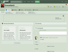 Tablet Screenshot of emeraldspirit.deviantart.com