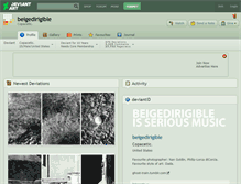 Tablet Screenshot of beigedirigible.deviantart.com