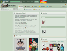 Tablet Screenshot of hero108.deviantart.com