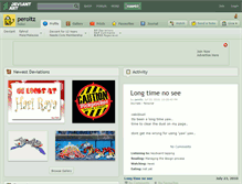 Tablet Screenshot of peroltz.deviantart.com