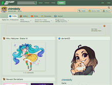 Tablet Screenshot of chimidolly.deviantart.com