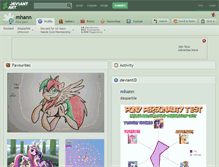 Tablet Screenshot of mhann.deviantart.com