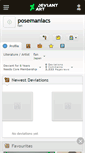 Mobile Screenshot of posemaniacs.deviantart.com