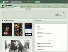 Tablet Screenshot of bigbadbolt.deviantart.com