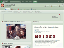 Tablet Screenshot of moisessurielart.deviantart.com