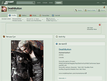 Tablet Screenshot of deathbutton.deviantart.com