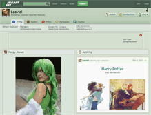 Tablet Screenshot of leaviel.deviantart.com