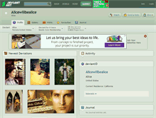 Tablet Screenshot of alicewillbealice.deviantart.com
