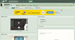 Desktop Screenshot of chrisvme.deviantart.com