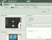 Tablet Screenshot of chrisvme.deviantart.com
