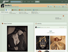 Tablet Screenshot of bandia13.deviantart.com