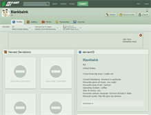 Tablet Screenshot of blankbalnk.deviantart.com