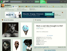 Tablet Screenshot of akuhero.deviantart.com