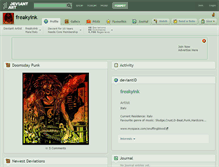 Tablet Screenshot of freakyink.deviantart.com