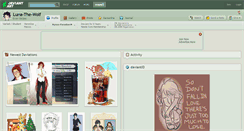 Desktop Screenshot of luna-the-wolf.deviantart.com