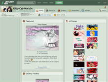 Tablet Screenshot of kitty-cat-world.deviantart.com