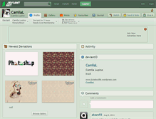 Tablet Screenshot of camilal.deviantart.com
