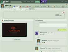 Tablet Screenshot of mihanner.deviantart.com