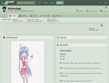 Tablet Screenshot of nintendope.deviantart.com