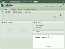 Tablet Screenshot of popsodapop.deviantart.com