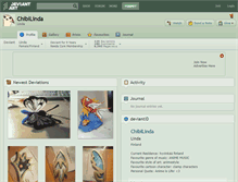 Tablet Screenshot of chibilinda.deviantart.com