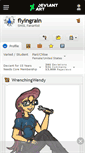 Mobile Screenshot of flyingrain.deviantart.com