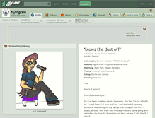 Tablet Screenshot of flyingrain.deviantart.com