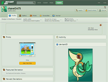 Tablet Screenshot of chavel3475.deviantart.com