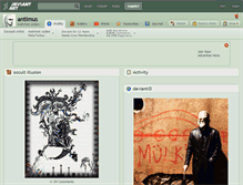 Tablet Screenshot of antimus.deviantart.com