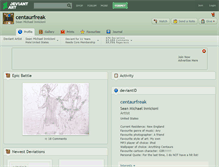 Tablet Screenshot of centaurfreak.deviantart.com