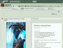 Tablet Screenshot of nemu013.deviantart.com