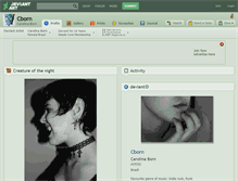 Tablet Screenshot of cborn.deviantart.com