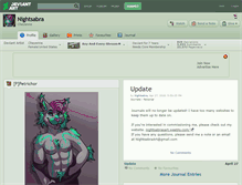 Tablet Screenshot of nightsabra.deviantart.com