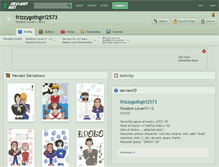Tablet Screenshot of frizzygothgirl2573.deviantart.com