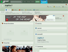 Tablet Screenshot of angelina-z.deviantart.com