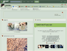 Tablet Screenshot of lionicka.deviantart.com