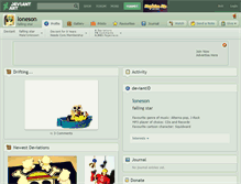 Tablet Screenshot of loneson.deviantart.com