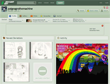 Tablet Screenshot of paigeagnsthemachine.deviantart.com