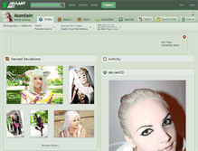 Tablet Screenshot of momilein.deviantart.com