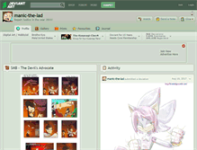 Tablet Screenshot of manic-the-lad.deviantart.com