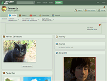 Tablet Screenshot of je-mords.deviantart.com