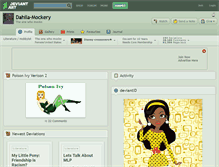 Tablet Screenshot of dahila-mockery.deviantart.com