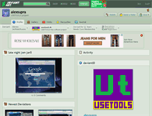 Tablet Screenshot of alexsupra.deviantart.com