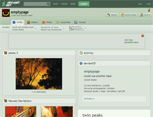 Tablet Screenshot of emptypage.deviantart.com