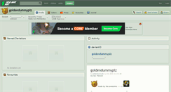 Desktop Screenshot of goldendummyplz.deviantart.com