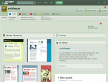 Tablet Screenshot of antisleeper.deviantart.com