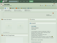 Tablet Screenshot of mewtaila.deviantart.com