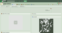 Desktop Screenshot of dragon-feathers.deviantart.com