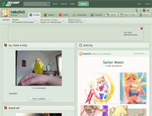 Tablet Screenshot of neko543.deviantart.com